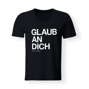 T-Shirt V-Neck Madeline Willers Glaub an Dich