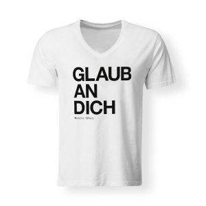 T-Shirt V-Neck Madeline Willers Glaub an Dich