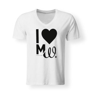 T-Shirt V-Neck Madeline Willers I love MW